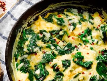Eggs and Spinach