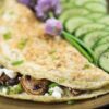 Green Onion and Mushroom Omelette Recipe