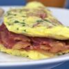 Bacon and Onion Omelette