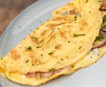 Blue Cheese and Bacon Omelette