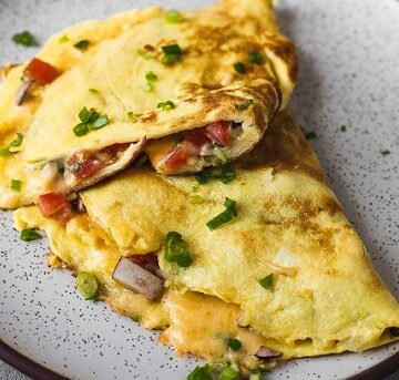 Sausage and Onion Omelette