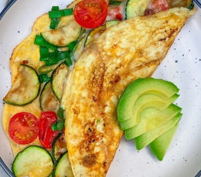Zucchini and Onion Omelette