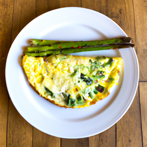 asparagus mozzarella omelette