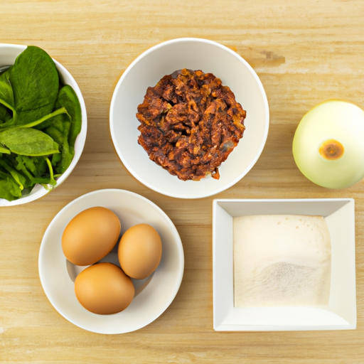 baby spinach omelette ingredients