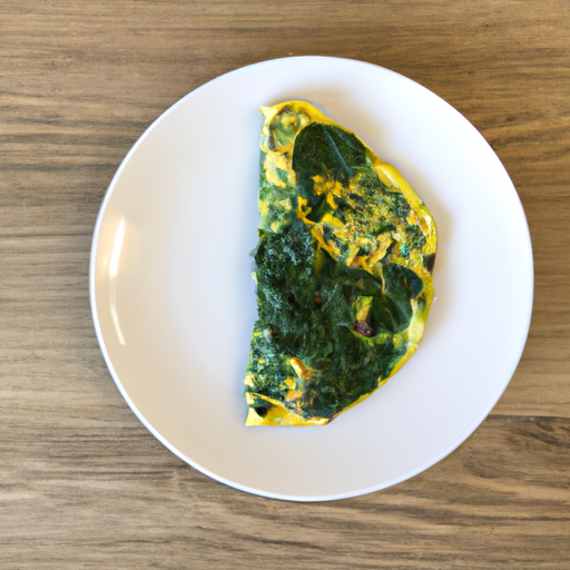 baby spinach omelette