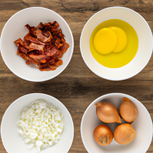 bacon and onion omelette ingredients