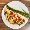 Bacon Asparagus Mozzarella Omelette Recipe