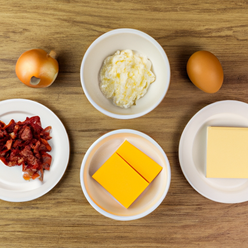 bacon onion cheddar omelette ingredients