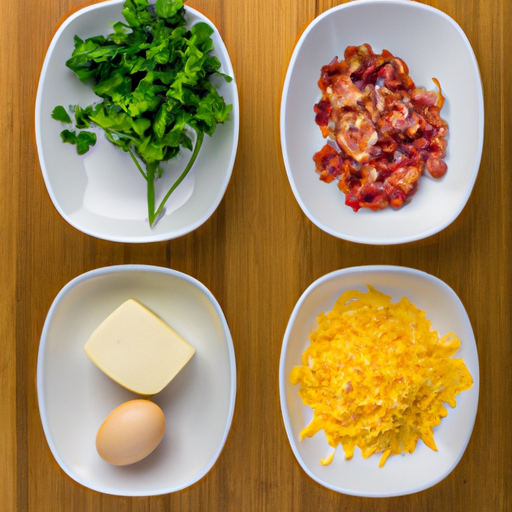 bacon parsley cheddar omelette ingredients