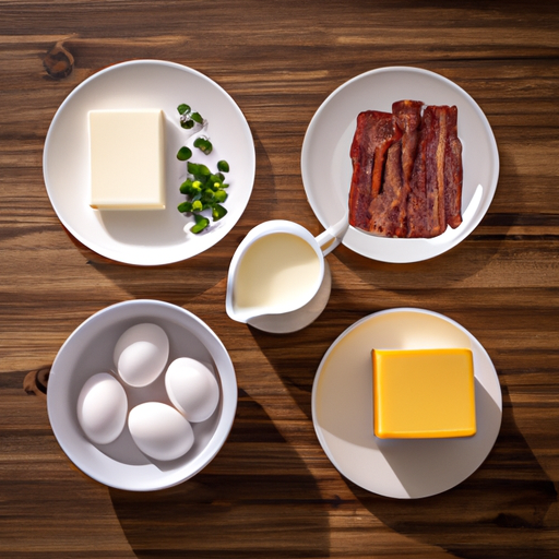 bacon scallion cheddar omelette ingredients