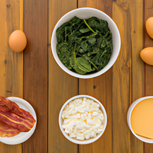 bacon spinach cheddar omelette ingredients