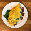 Bacon Spinach Cheddar Omelette Recipe