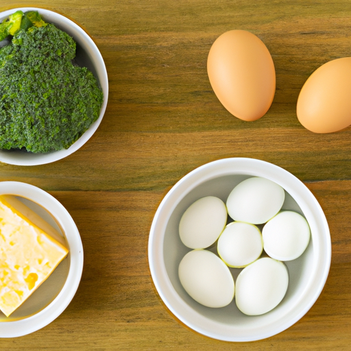 broccoli and swiss omelette ingredients