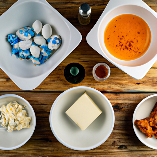 buffalo wings and blue cheese omelette ingredients