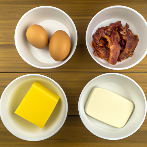 cheddar and bacon omelette ingredients