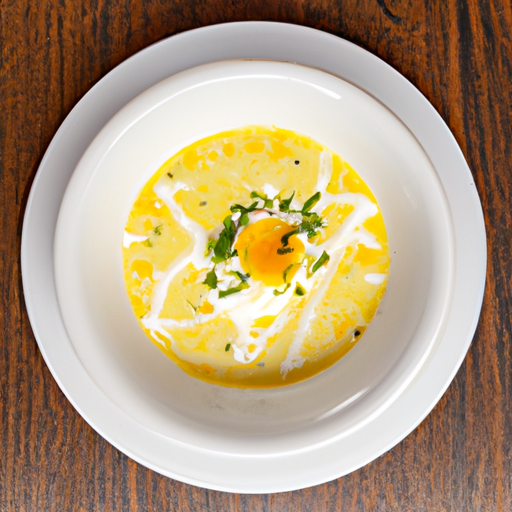 cheese soup with egg