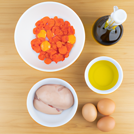 chicken and vegetable omelette ingredients