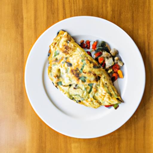 chicken and vegetable omelette