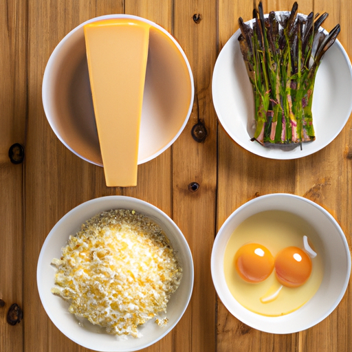chicken asparagus cheddar omelette ingredients