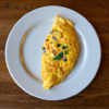 Chicken Basil Cheddar Omelette Recipe