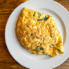 Chicken Kale Cheddar Omelette Recipe