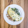 Chicken Kale Mozzarella Omelette Recipe