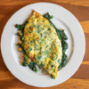 Chicken Spinach Mozzarella Omelette Recipe