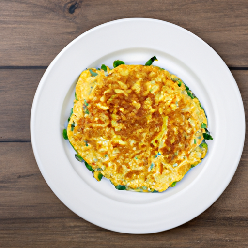 chive cheddar omelette