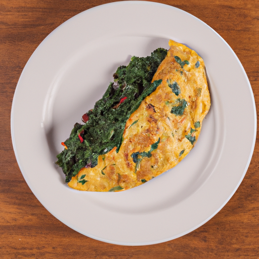 chorizo spinach cheddar omelette