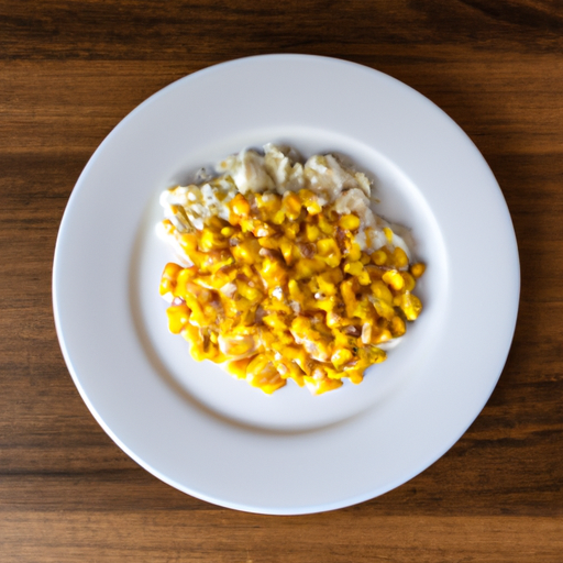 egg and corn savoury