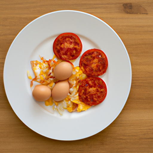 eggs with tomatoes and onion