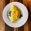Ground Beef Artichoke Cheddar Omelette Recipe