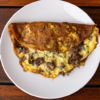 Ground Beef Artichoke Mozzarella Omelette Recipe