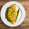 Ground Beef Asparagus Cheddar Omelette Recipe