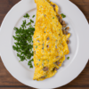 Ground Beef Cilantro Cheddar Omelette Recipe