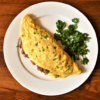 Ground Beef Parsley Cheddar Omelette Recipe