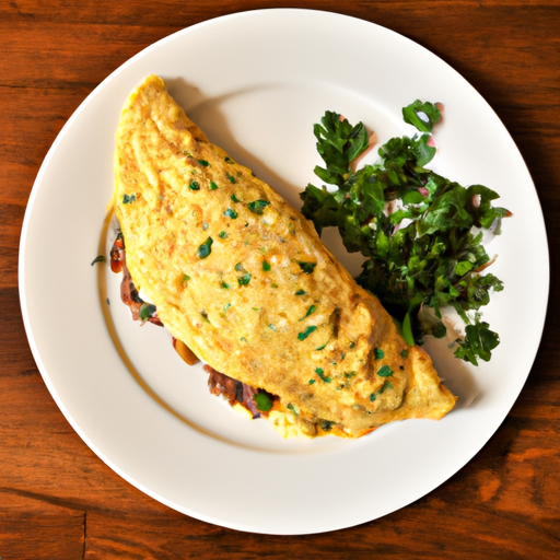 ground beef parsley cheddar omelette