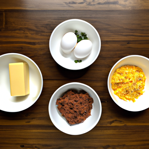 ground beef scallion cheddar omelette ingredients