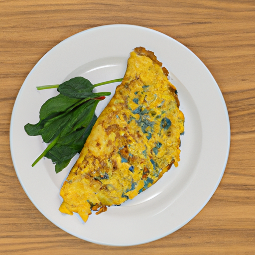 ground beef spinach cheddar omelette
