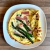Ham Asparagus Mozzarella Omelette Recipe