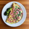 Ham Broccoli Mozzarella Omelette Recipe