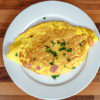 Ham Cilantro Cheddar Omelette Recipe