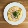 Ham Parsley Mozzarella Omelette Recipe