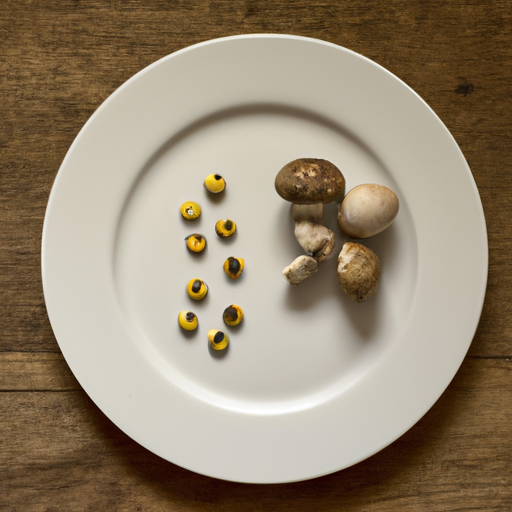 quail eggs with mushrooms