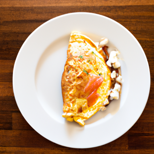 salmon and cream cheese omelette