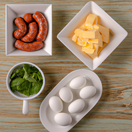 sausage basil cheddar omelette ingredients