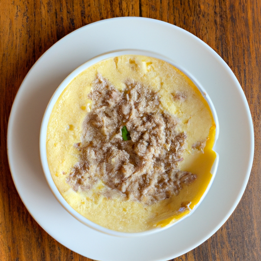 steamed egg with minced meat