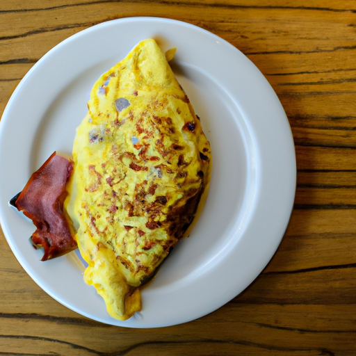 swiss and bacon omelette
