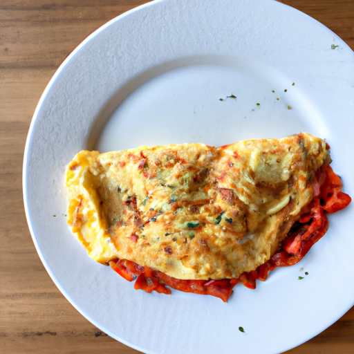 tomato mozzarella omelette