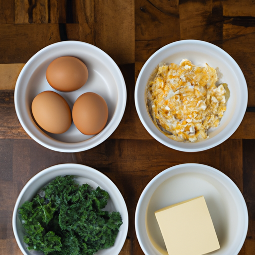 turkey kale cheddar omelette ingredients